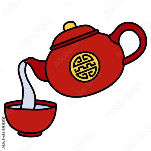 Teapot filled outline icon