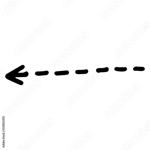 arrow hand drawn png. Vector illustration