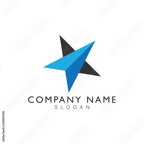 star logo icon vector isolated