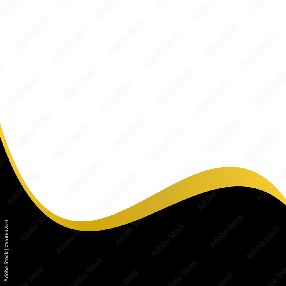 Black and Gold Flat Curve 1 Black and Gold Flat Curve 1