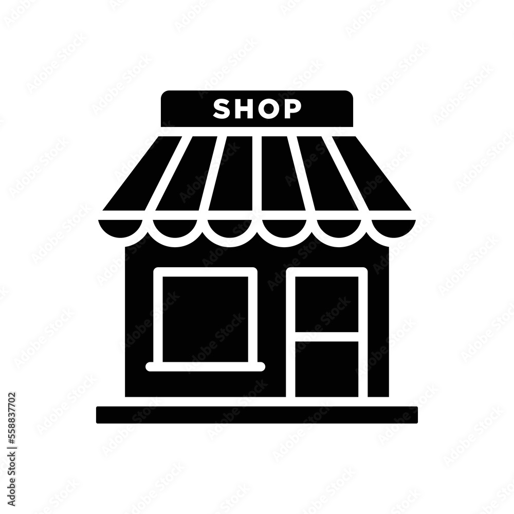 store icon vector design template in white background store icon vector design template in white background