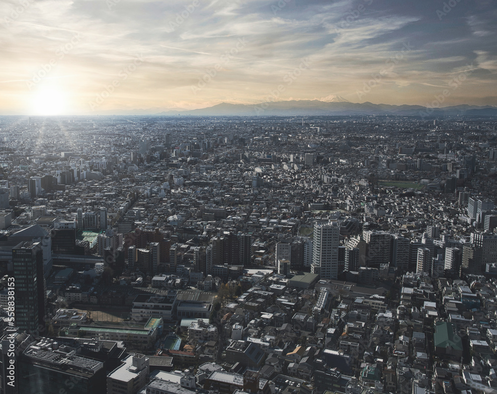 Buildings in Tokyo with a sense of the future