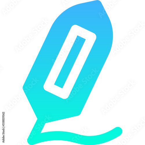 poetry flat gradient icon