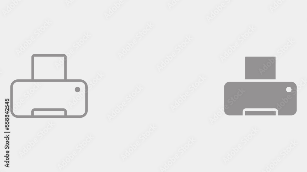 Printer vector icon sign symbol Printer vector icon sign symbol
