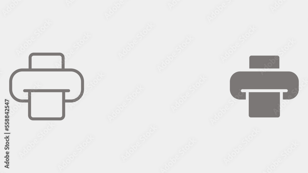 Printer vector icon sign symbol Printer vector icon sign symbol