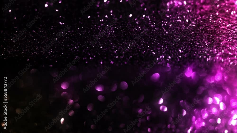Glowing And Glittering Abstract Background Loop