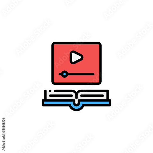 online video book icon