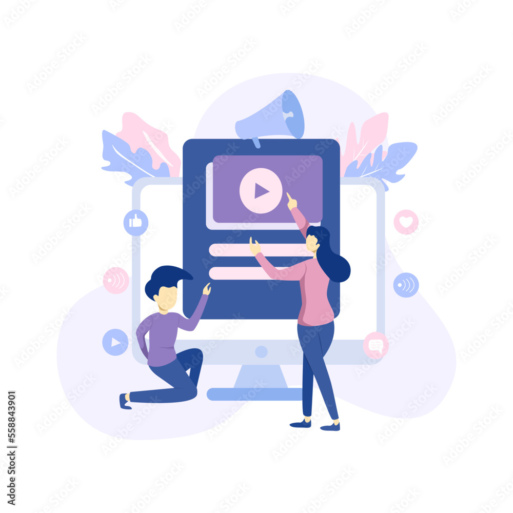 Business flat illustration vector design Business flat illustration vector design