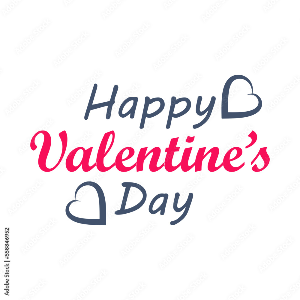 Pink and Green Valentine`s Day Lettering 1