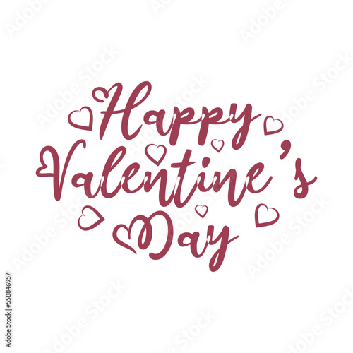 Maroon Flat Valentine`s Day Lettering 5 © cemplon