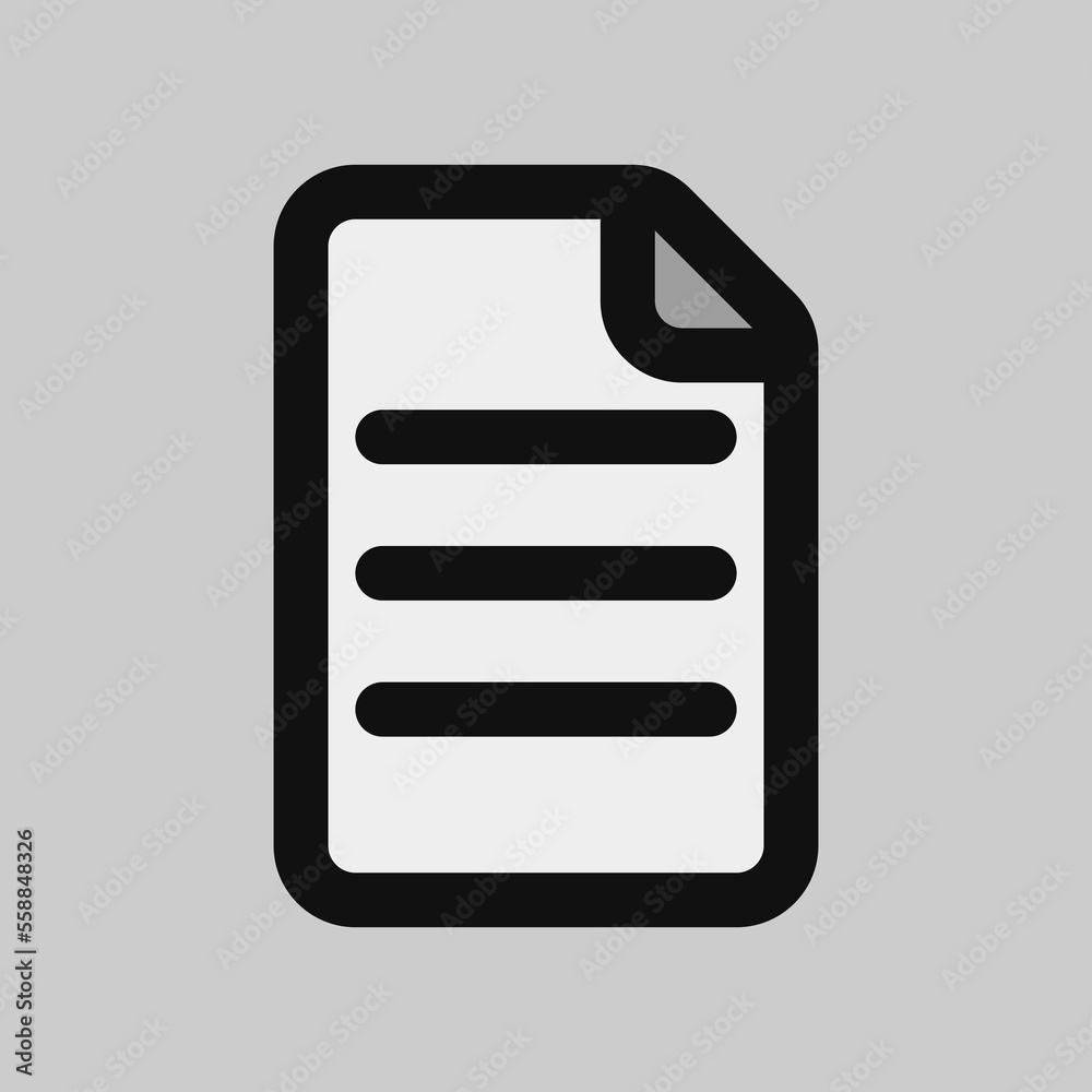 File icon in filled line style, use for website mobile app presentation File icon in filled line style, use for website mobile app presentation