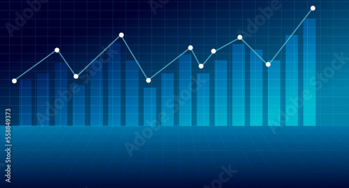 Stock market online business concept. business Graph.