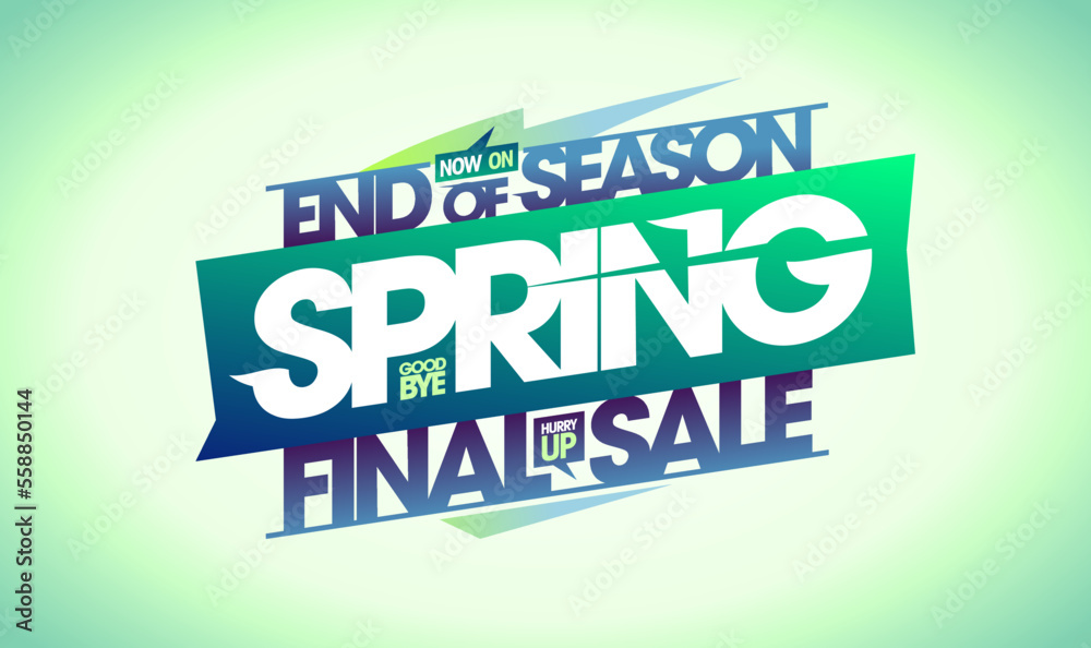 Spring final sale poster or web banner template Spring final sale poster or web banner template