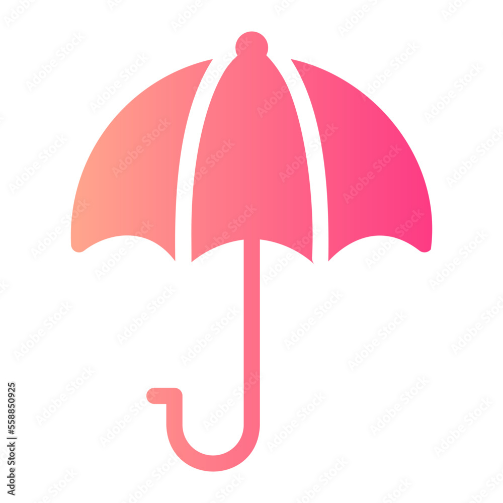 umbrella gradient icon umbrella gradient icon