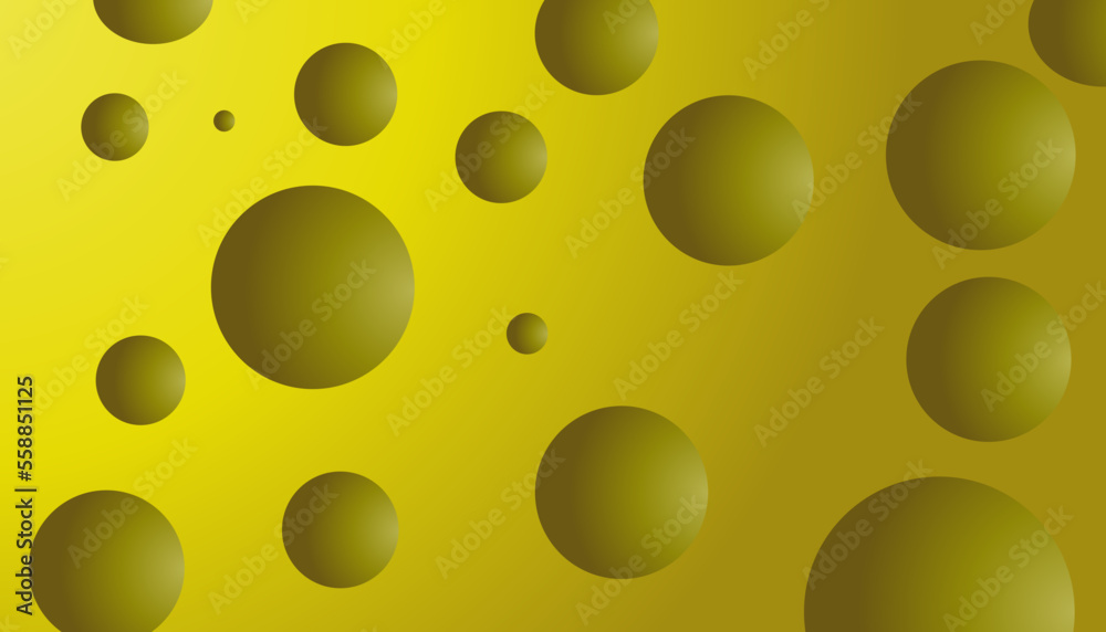 Yellow background vector illustration with yellow balls. Yellow background vector illustration with yellow balls.