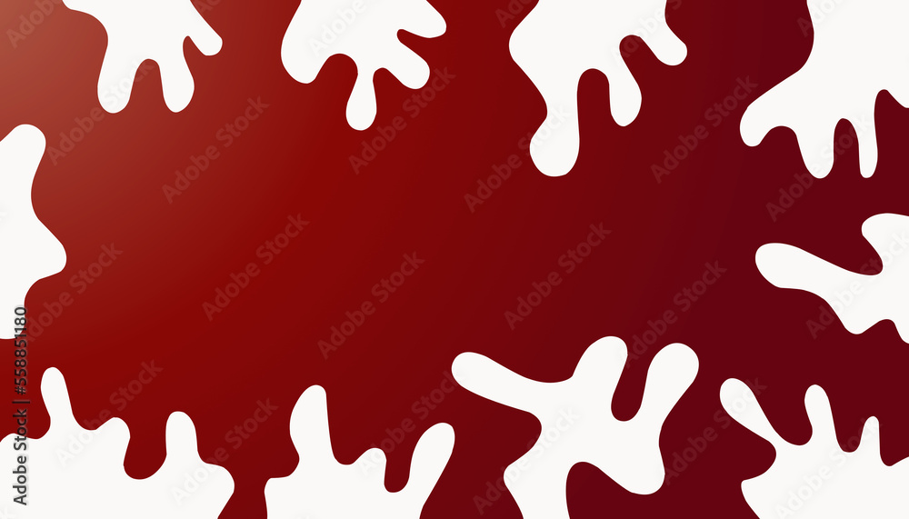 Red abstract background with white liquid Red abstract background with white liquid