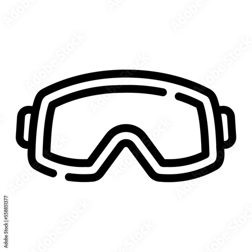 goggle line icon