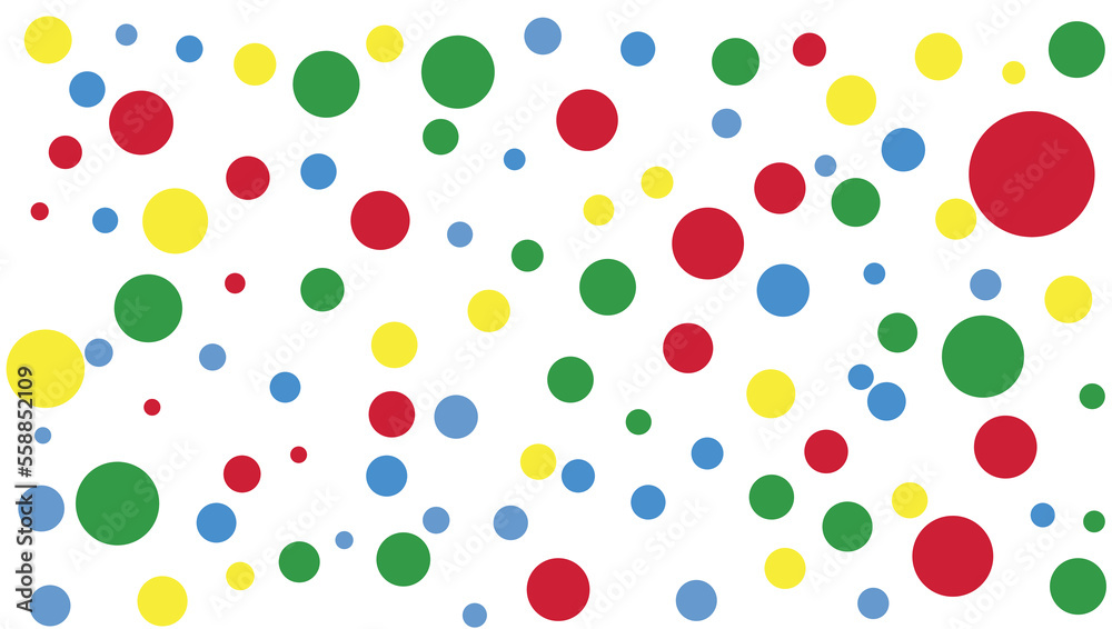 abstract orange yellow red green and blue polka dot fabric geometric vector pattern background abstract orange yellow red green and blue polka dot fabric geometric vector pattern background