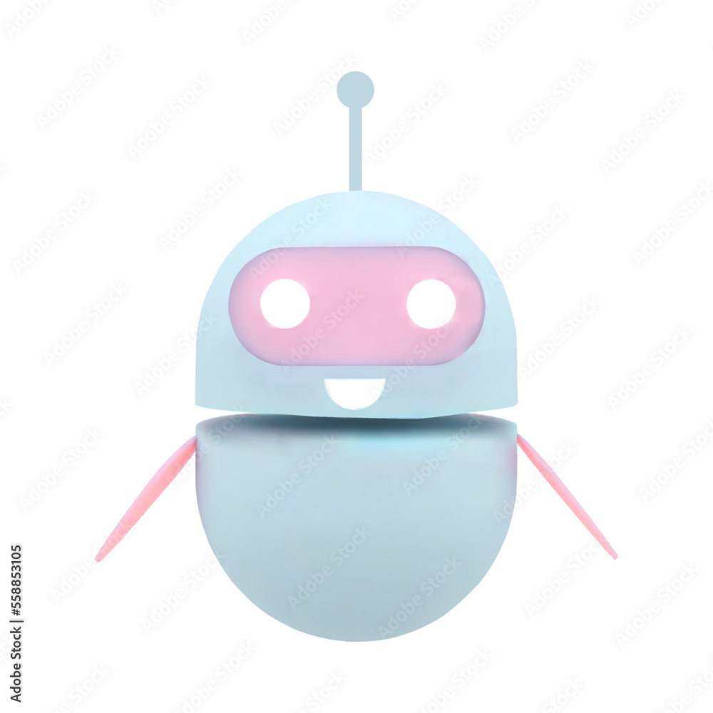 Fototapeta premium Chatbot robot icon sign in cartoon style. Support service concept. Vector illustration isolated on white background.