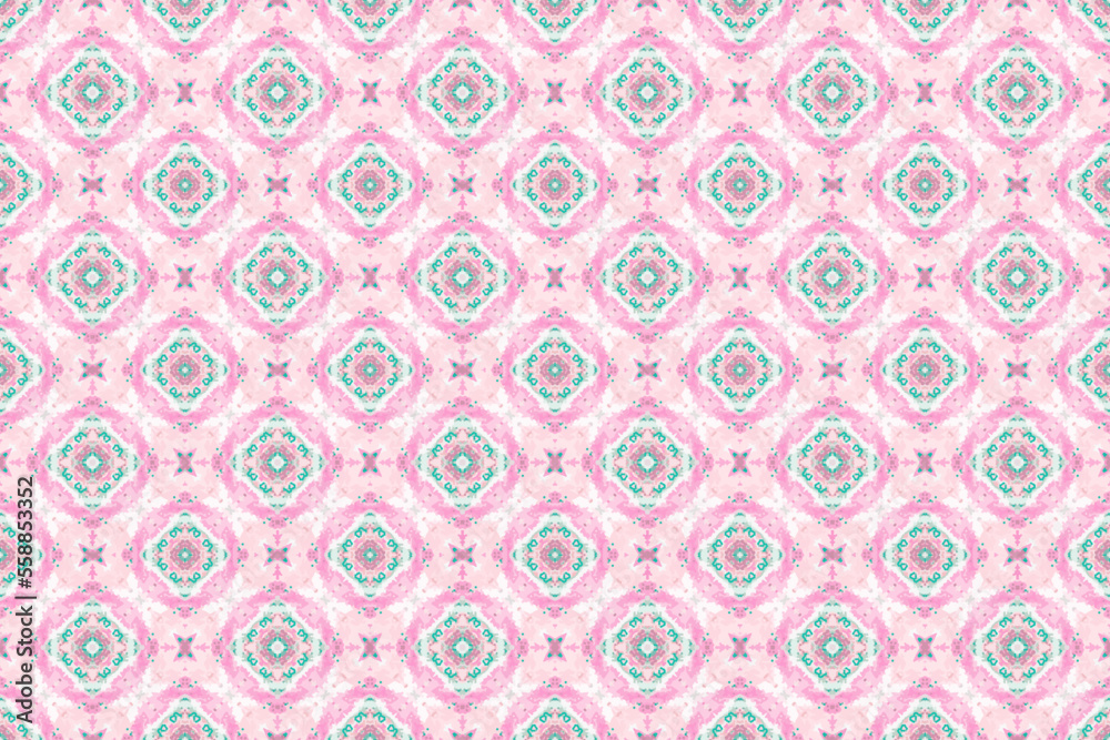 Abstract seamless patterns, geometric patterns, and batik patterns are designed for use in interior, wallpaper, fabric, curtain, carpet, clothing, Batik, satin, background, and Embroidery style.