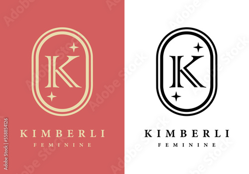 The Letter K logo is perfect for salons, spas, and others.