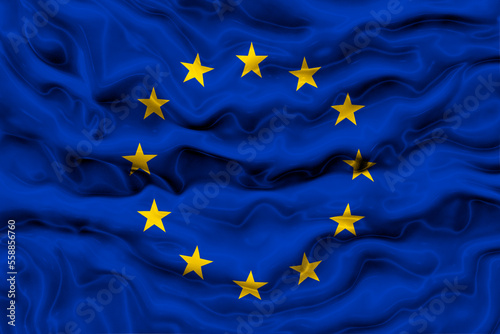 National flag of Europe. Background with flag of Europe.