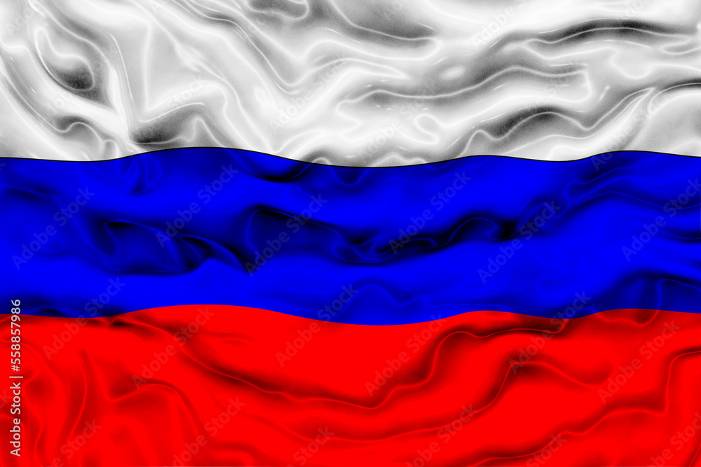 Fototapeta premium National Flag of Russia. Background with flag of Russia.