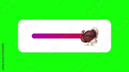 Turkey Emoji Slider. High Quality Footage. 4K Animation photo