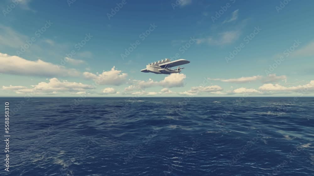 Seaplane Dornier 3D Video Animation Seaplane Dornier 3D Video Animation