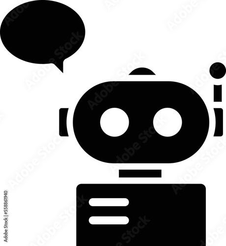 Robot Support Vector Icon
