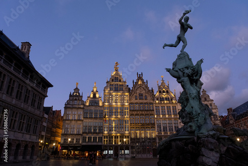 de grote markt in Antwerpen-België