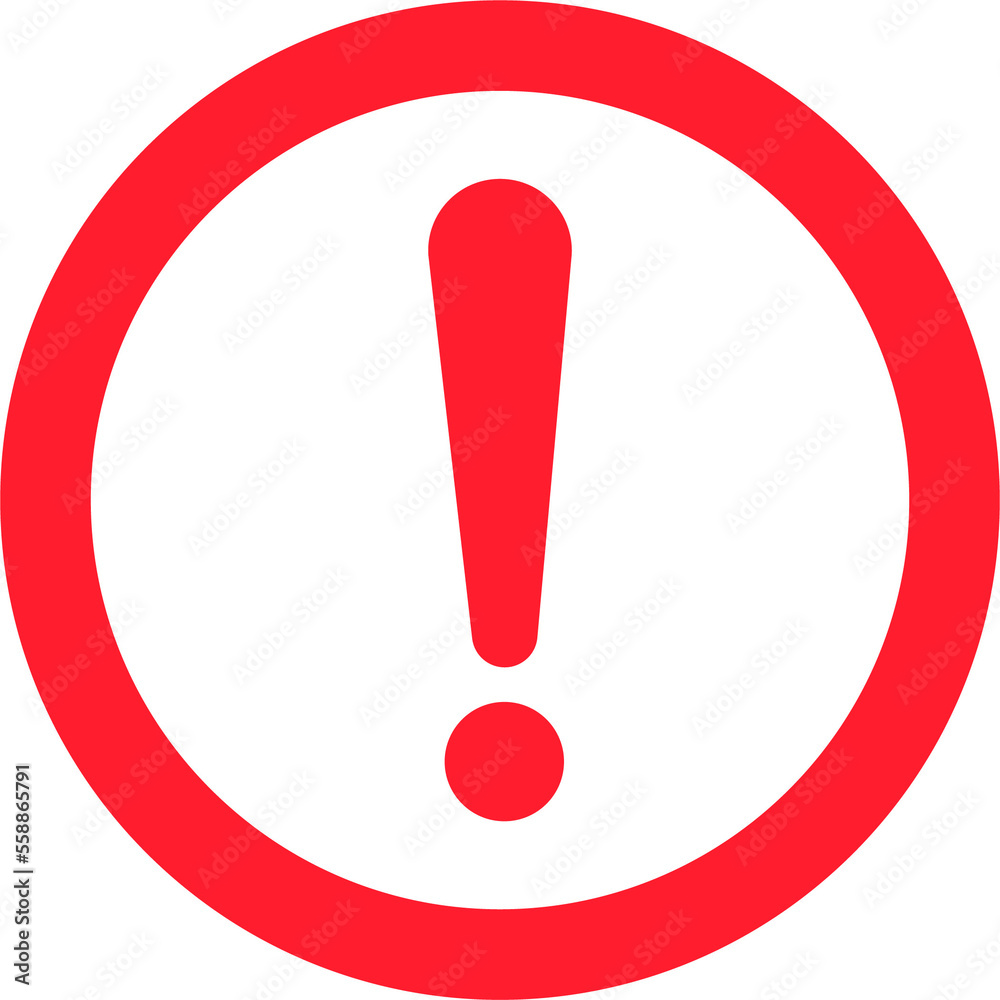Warning message concept represented by exclamation mark icon. Exclamation symbol in circle. Warning message concept represented by exclamation mark icon. Exclamation symbol in circle.