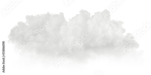 Clouds shapes cut out transparent backgrounds 3d rendering