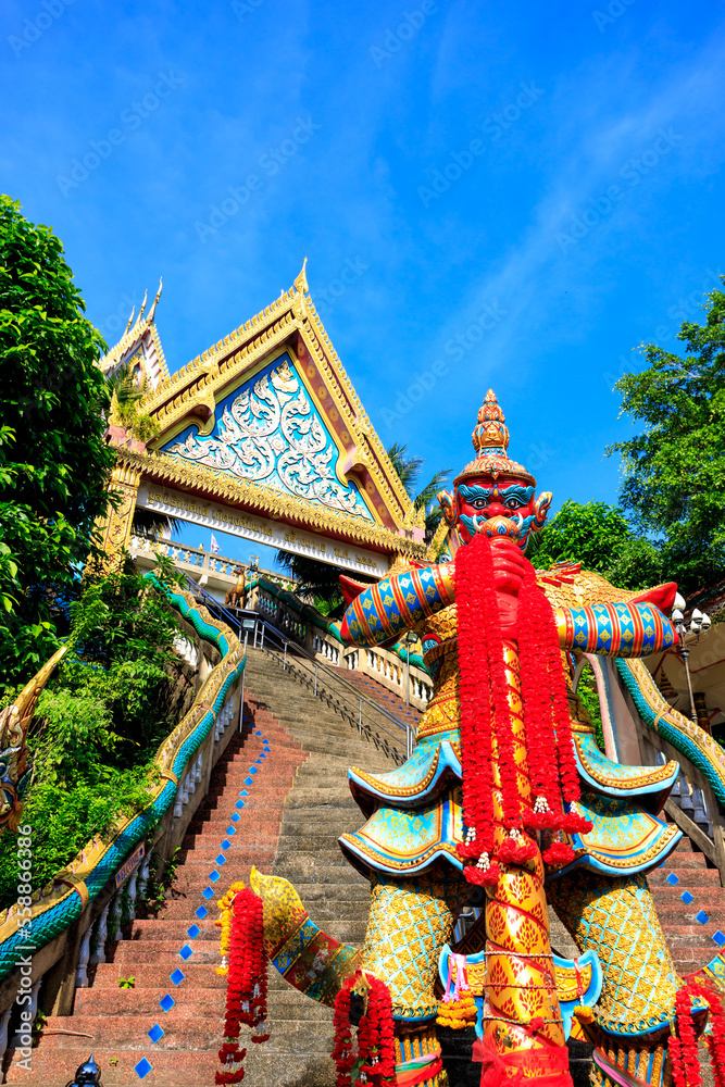 Naklejka premium Thai Buddhist Wat Temple Phuket Island Thailand
