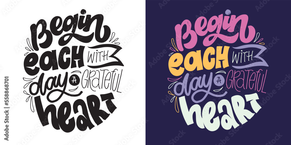 Cute hand drawn doodle lettering postcard, t-shirt design, mug print, social media template.