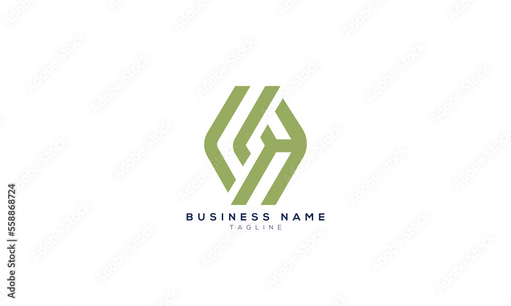 KH, HK, H, CK, KC, LH, HL, CA, AC, KA, AK, LA, AL, Abstract initial monogram letter alphabet logo design