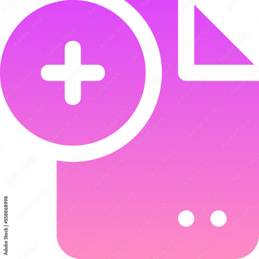 Fototapeta premium blank paper flat gradient icon