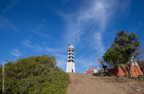 Sarpincik Lighthouse, Karaburun, Izmir, in Turkey photo