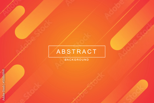 Modern Geometric Abstract Background orange color.