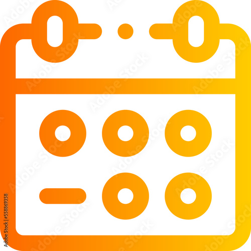 agenda gradient icon