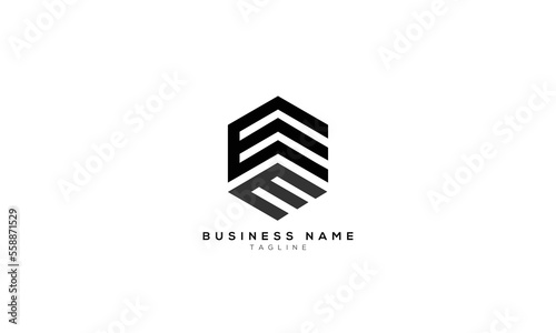 EE, EM, ME, EW, WE, WW, MW, WM, MM, Abstract initial monogram letter alphabet logo design