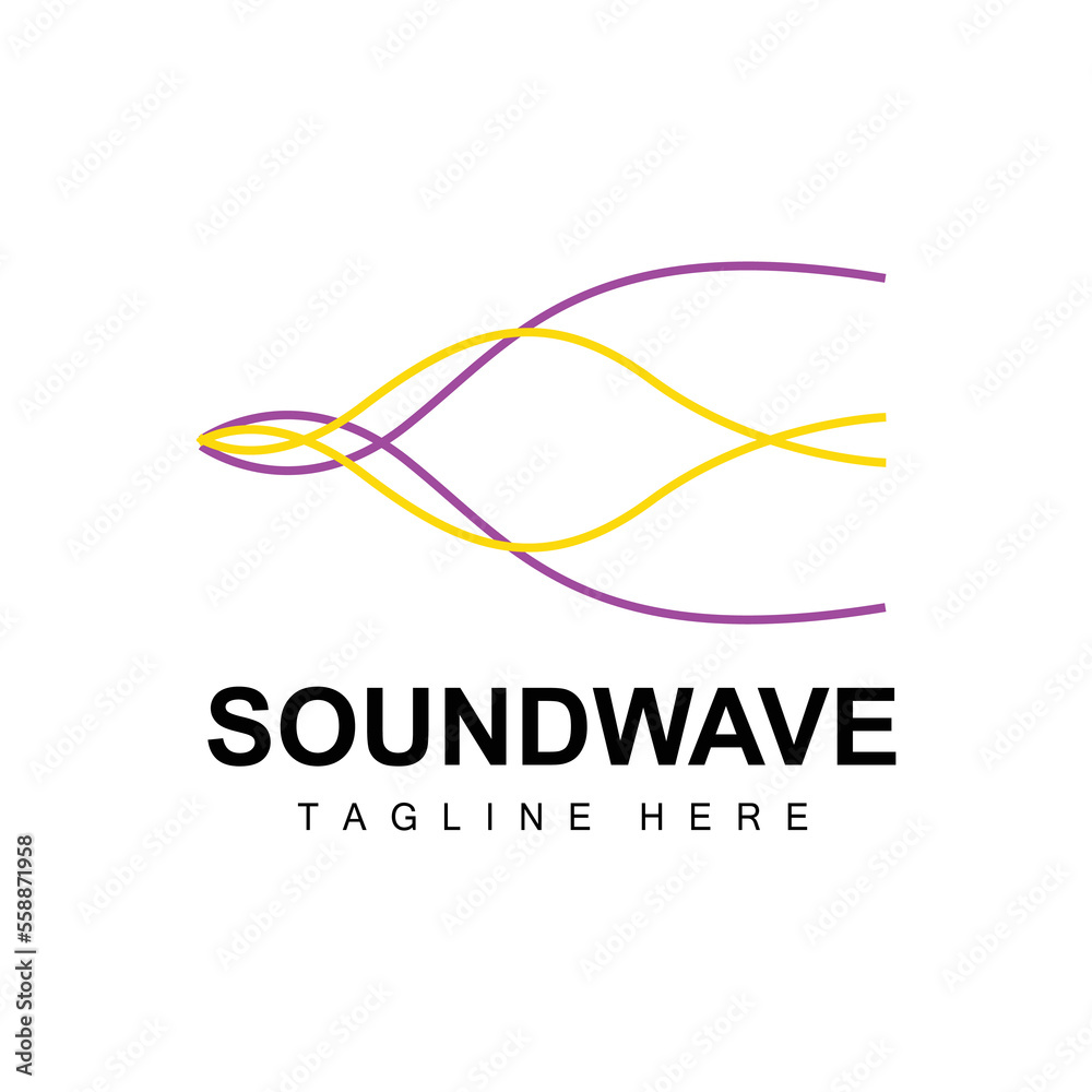 Sound Wave Logo, And Sound Tone Vector Icon Template Music Brand Product Sound Wave Logo, And Sound Tone Vector Icon Template Music Brand Product