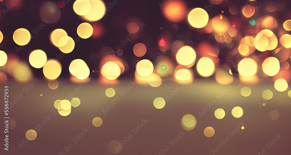 background bokeh sparkles in the night