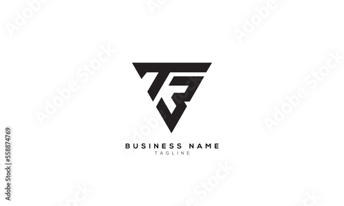 TB, BT, TW, WT, T3, 3T, B, Abstract initial monogram letter alphabet logo design