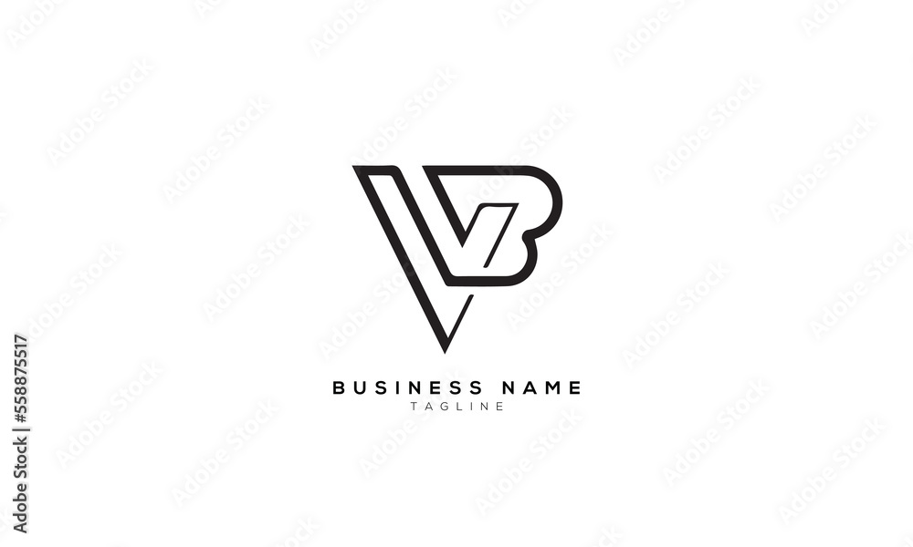VB, BV, IB, BI, Abstract initial monogram letter alphabet logo design VB, BV, IB, BI, Abstract initial monogram letter alphabet logo design