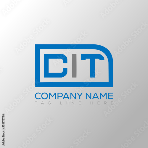 CIT letter logo creative design. CIT unique design.
