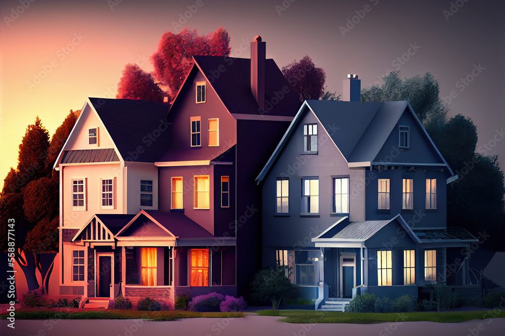 New House concept, Generative AI New House concept, Generative AI