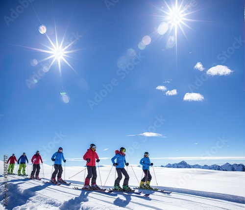 ski resort in the mountains