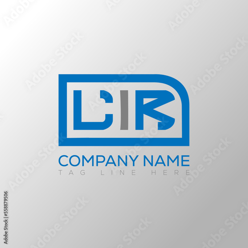 LIR letter logo creative design. LIR unique design.
 photo