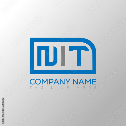 NIT letter logo creative design. NIT unique design. 